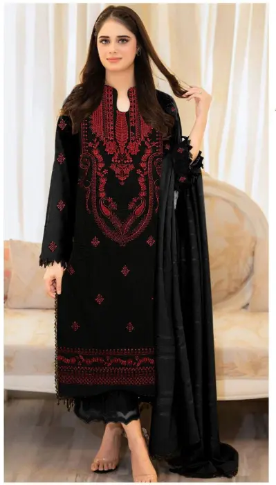 Lawn embroidery 3pc dress beautiful Eid collection 🥰