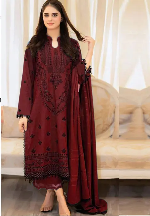 Lawn embroidery 3pc dress beautiful Eid collection 🥰