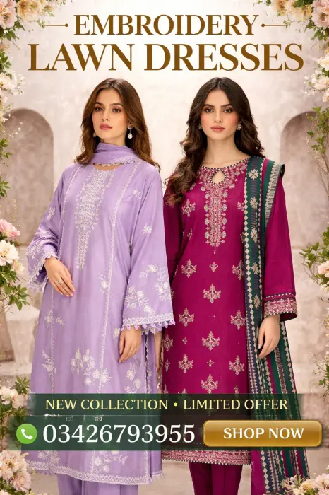 Lawn embroidery 3pc dress beautiful Eid collection 🥰