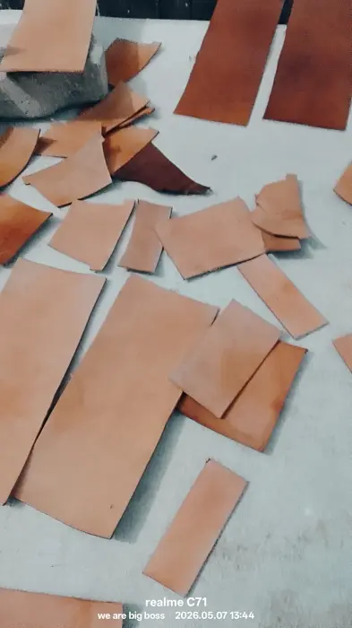 Vegetable taned leather hand made wallet gift for boyfriend