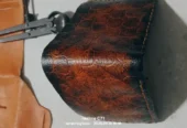 Vegetable taned leather hand made wallet gift for boyfriend