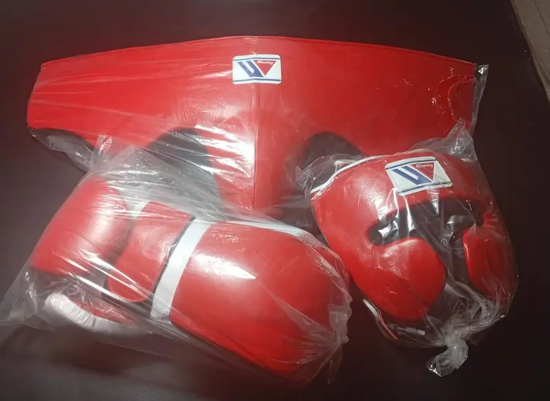 Inspired By Winning Brand Red/White Boxing Gloves Sets